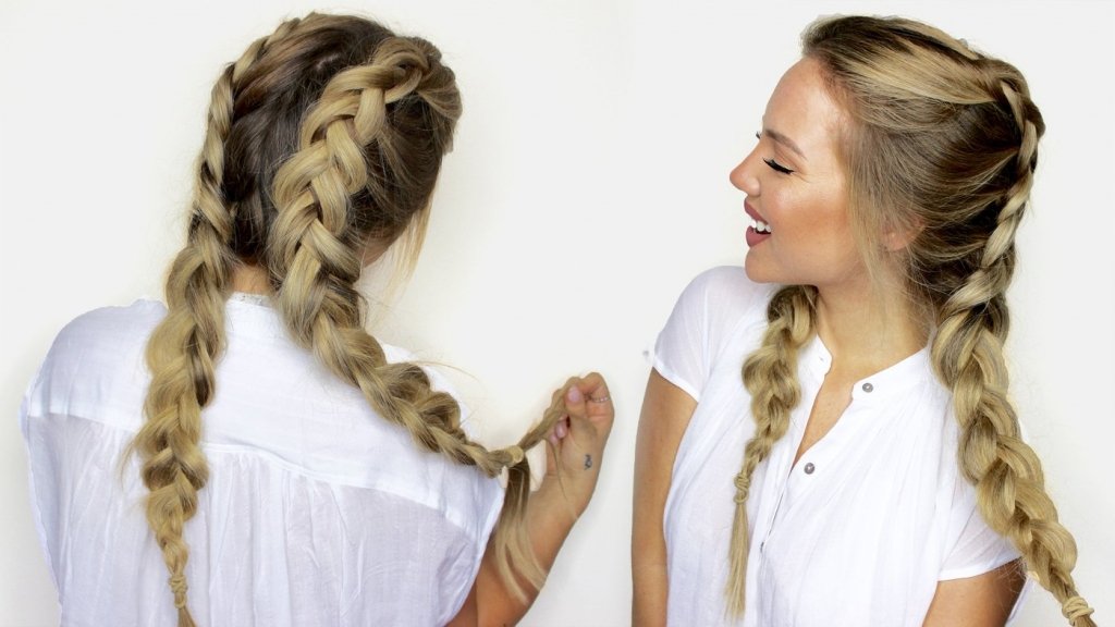 Double Braids- Your Top 5 Hairstyles for A Seamless Yoga Session